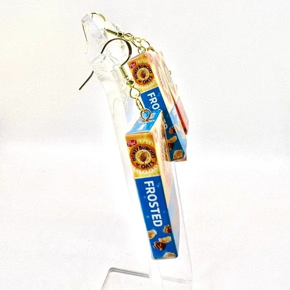 Honey Bunches of Oats Earrings - Cereal Earrings - Mini Brands Accessories - Picture 5 of 10